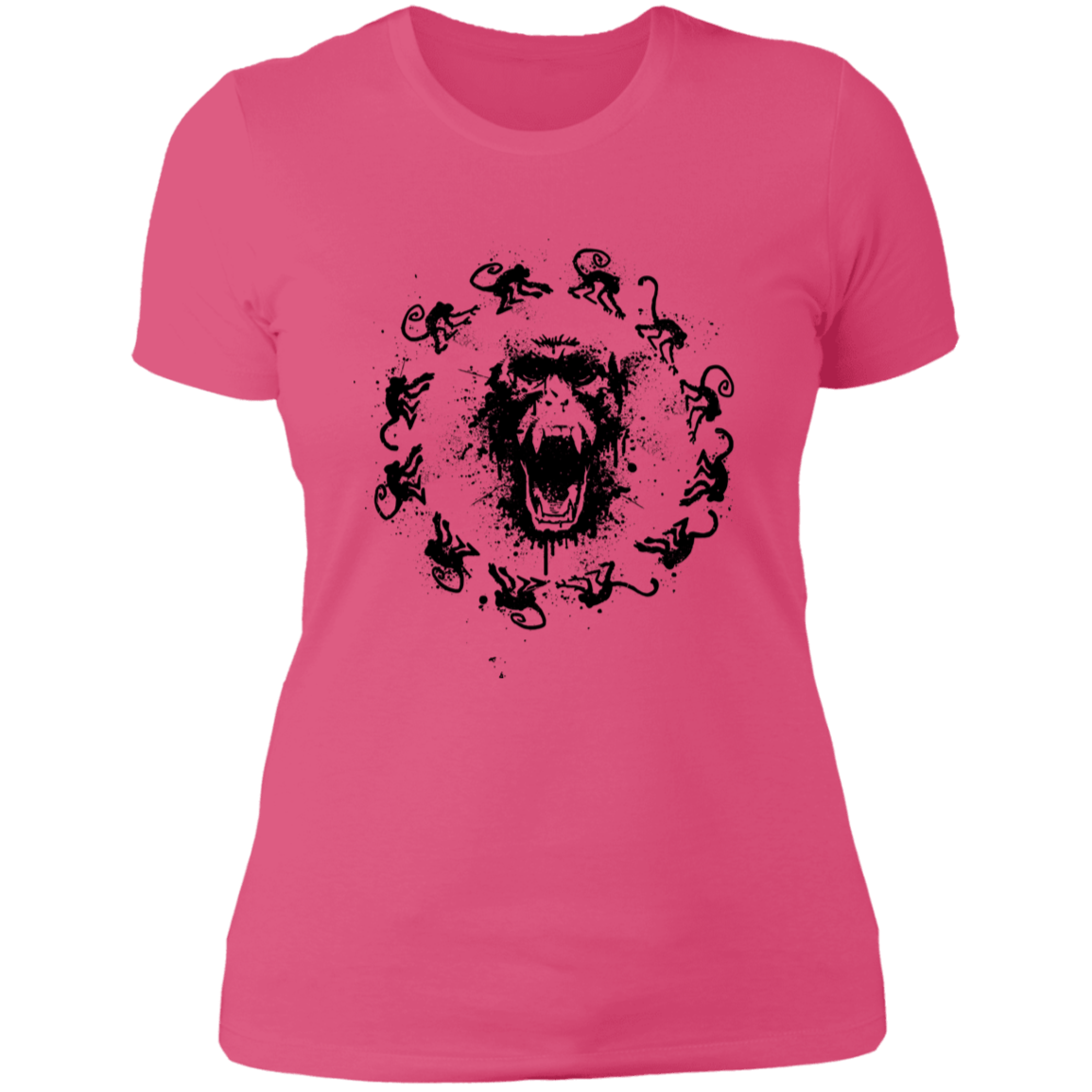 T-Shirts Hot Pink / S Monkey Fever Women's Premium T-Shirt