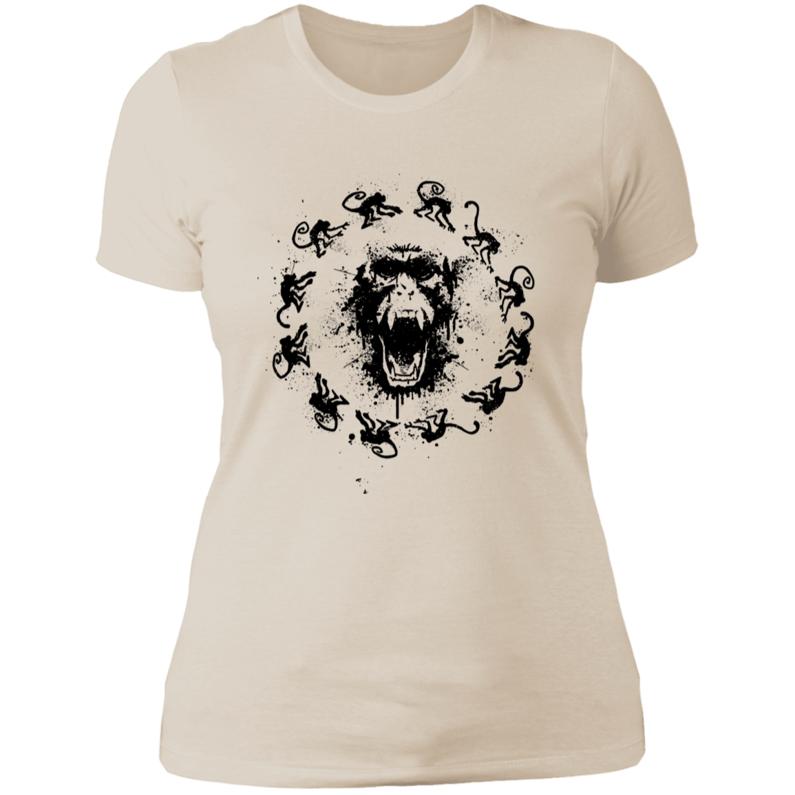 T-Shirts Ivory/ / S Monkey Fever Women's Premium T-Shirt