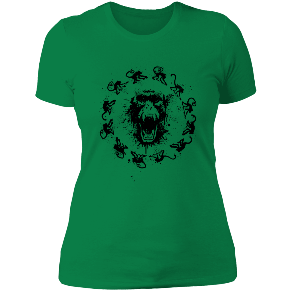 T-Shirts Kelly Green / S Monkey Fever Women's Premium T-Shirt