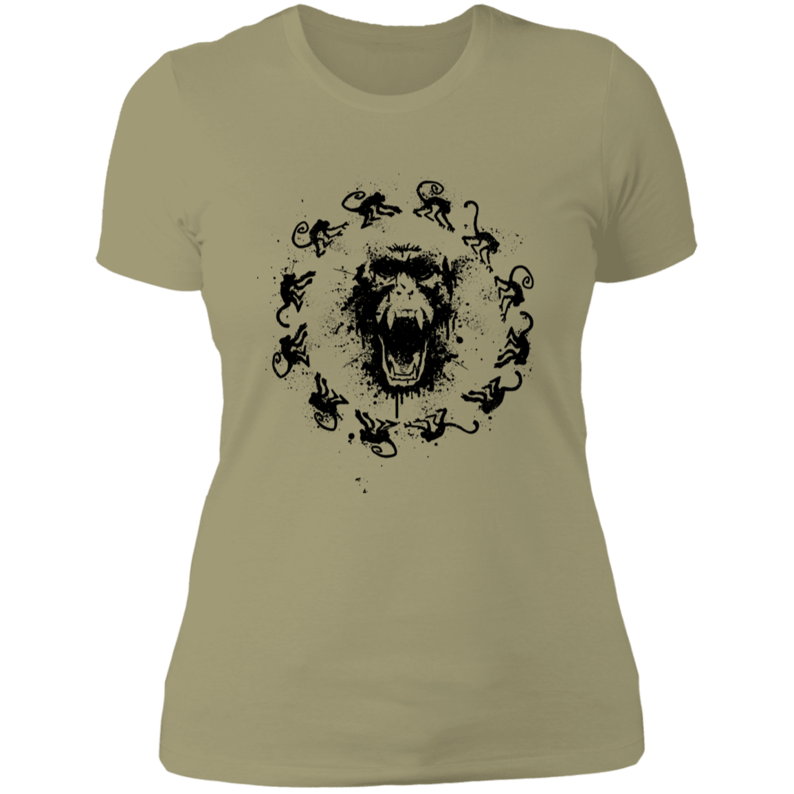 T-Shirts Light Olive / S Monkey Fever Women's Premium T-Shirt