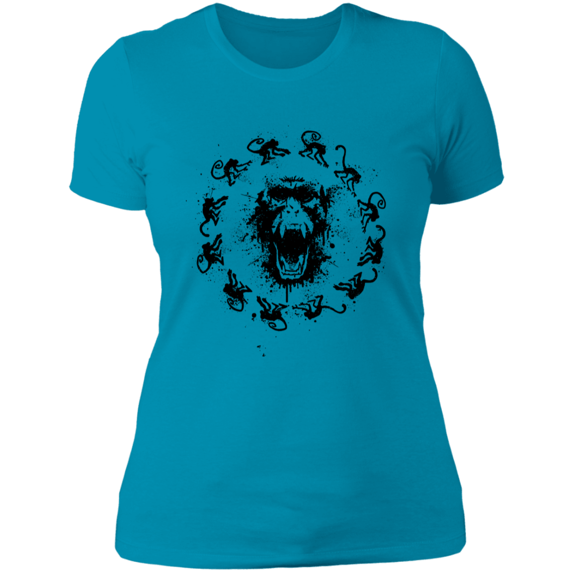 T-Shirts Turquoise / S Monkey Fever Women's Premium T-Shirt
