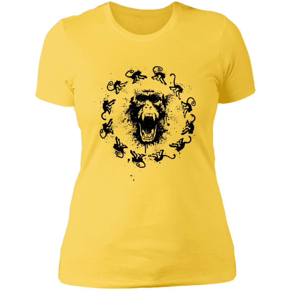 T-Shirts Vibrant Yellow / S Monkey Fever Women's Premium T-Shirt