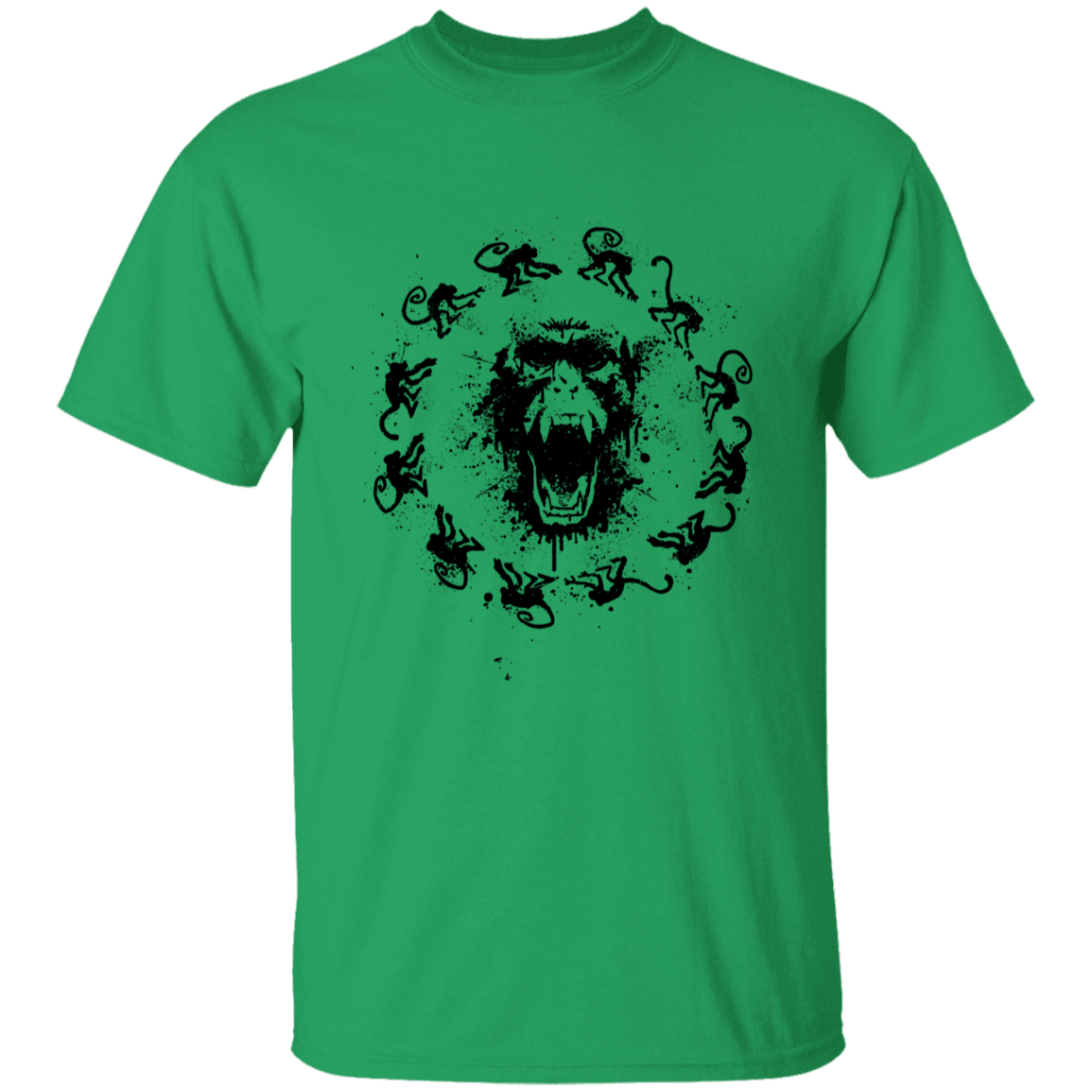 T-Shirts Irish Green / YXS Monkey Fever Youth T-Shirt