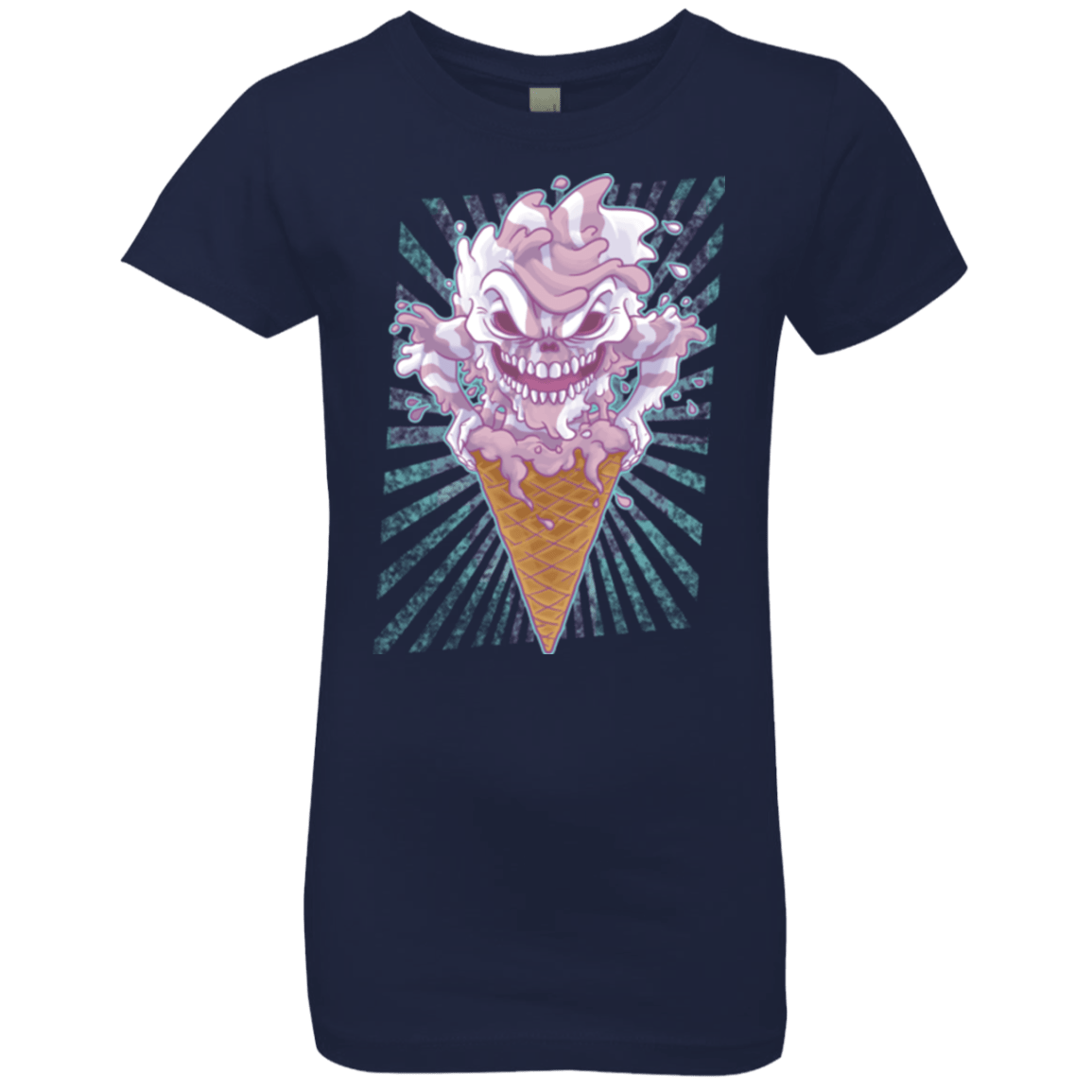 T-Shirts Midnight Navy / YXS Monster Ice Cream Girls Premium T-Shirt