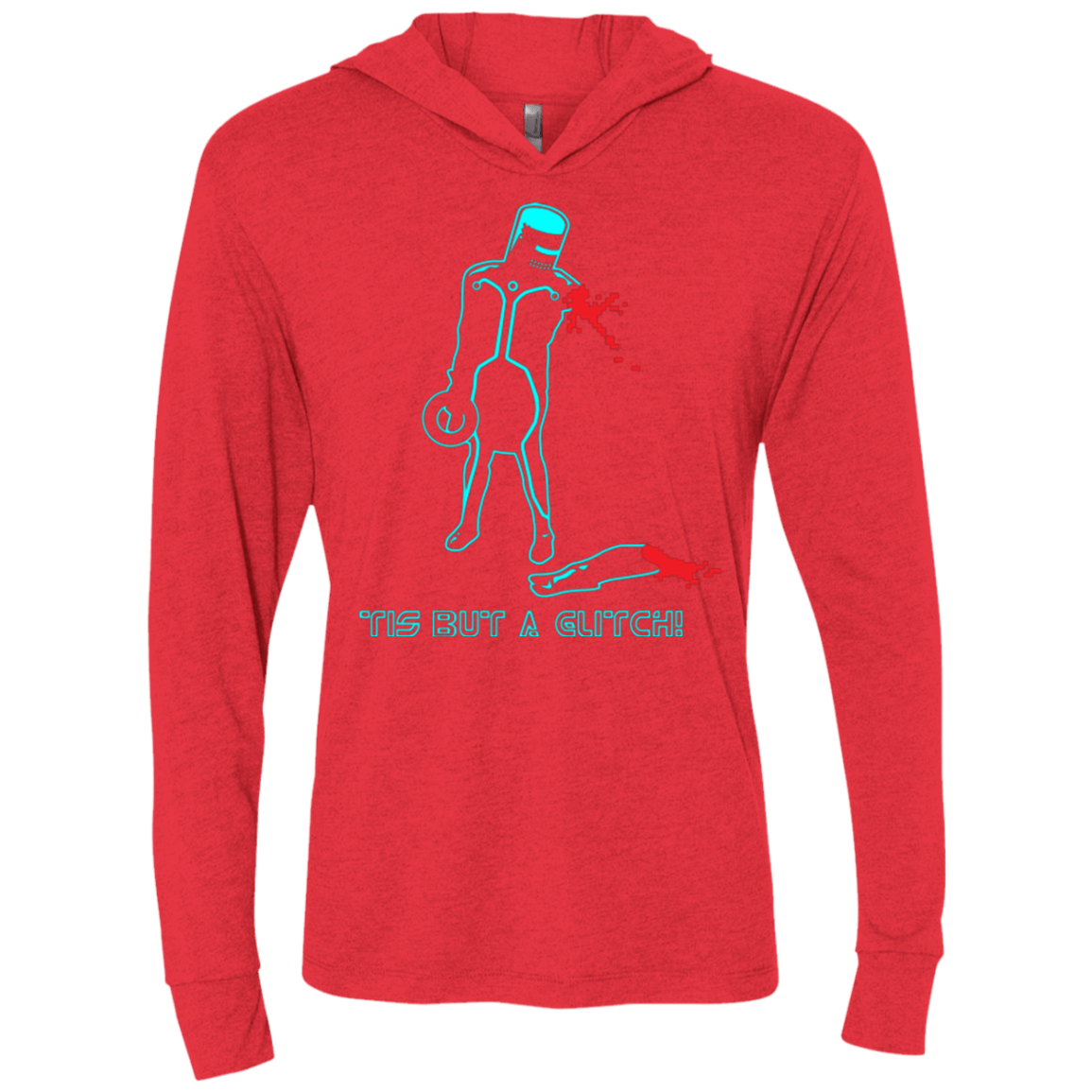 T-Shirts Vintage Red / X-Small Monty Pytron Triblend Long Sleeve Hoodie Tee