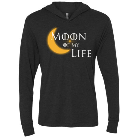T-Shirts Vintage Black / X-Small Moon of my Life Triblend Long Sleeve Hoodie Tee
