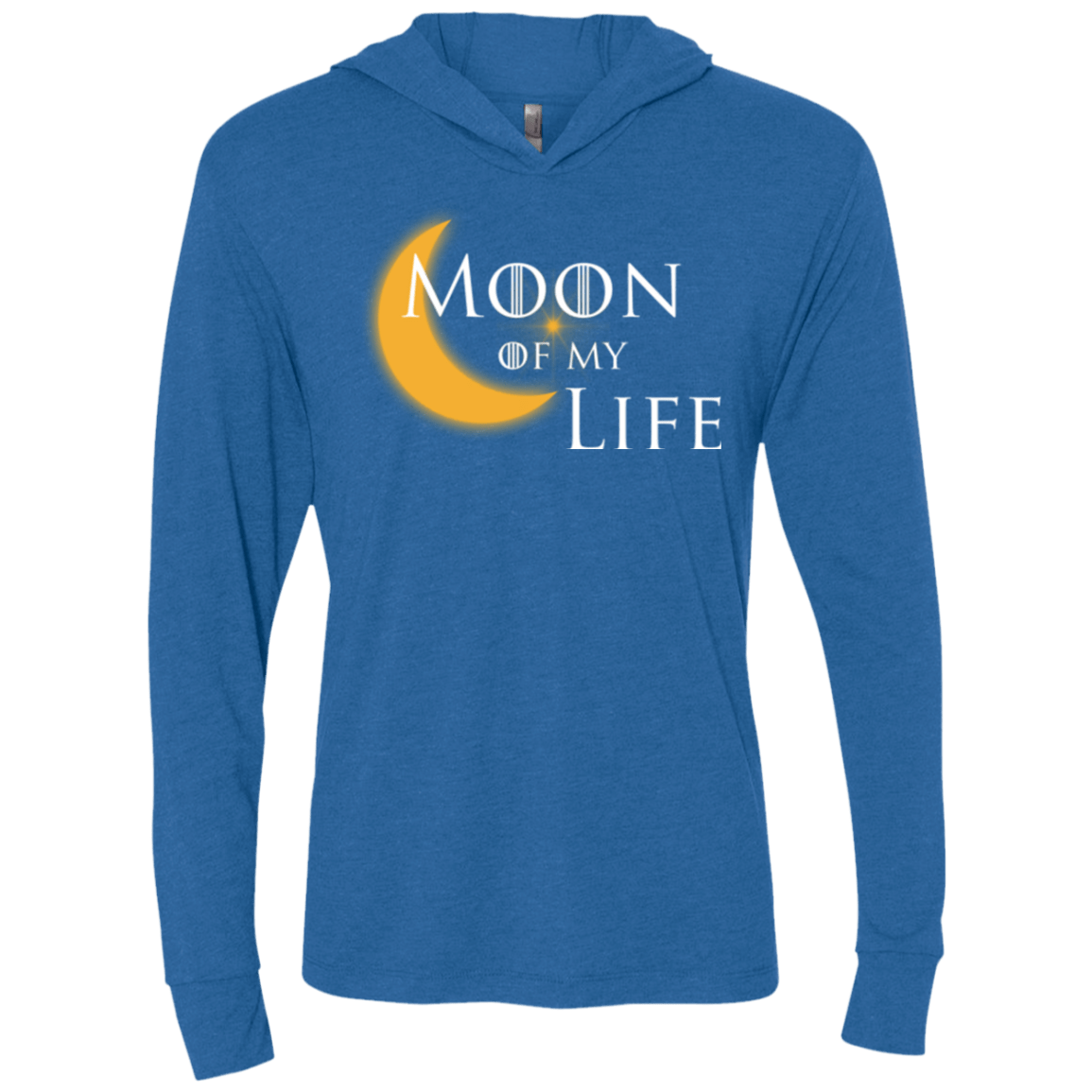 T-Shirts Vintage Royal / X-Small Moon of my Life Triblend Long Sleeve Hoodie Tee