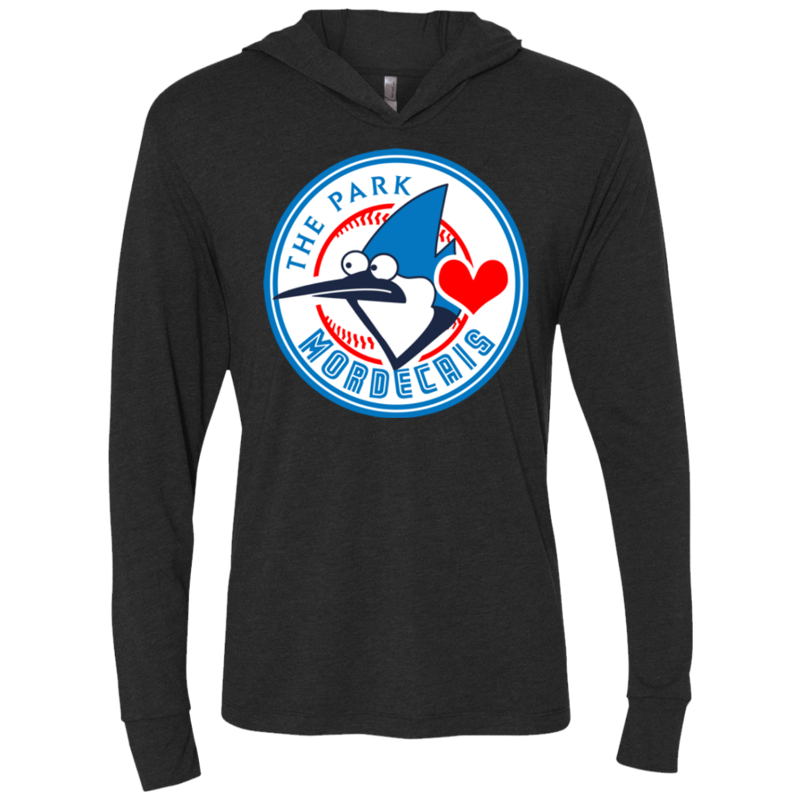 T-Shirts Vintage Black / X-Small Mordecais Triblend Long Sleeve Hoodie Tee