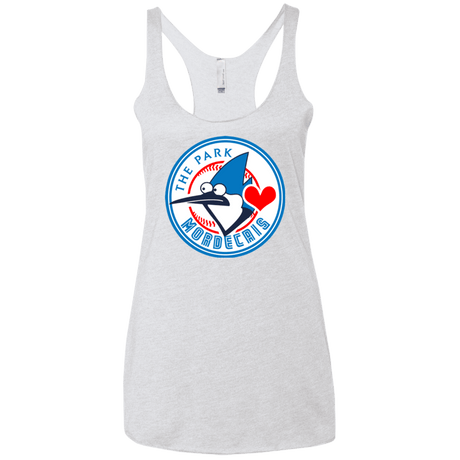 T-Shirts Heather White / X-Small Mordecais Women's Triblend Racerback Tank