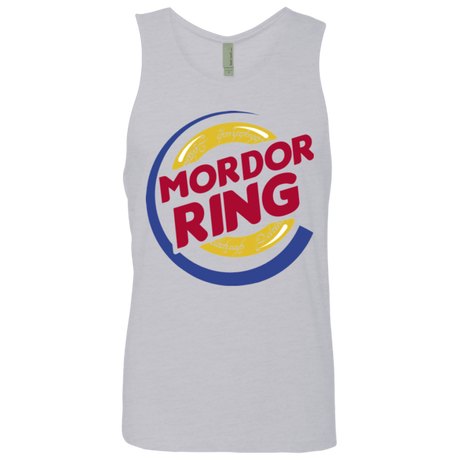 T-Shirts Heather Grey / Small Mordor Ring Men's Premium Tank Top