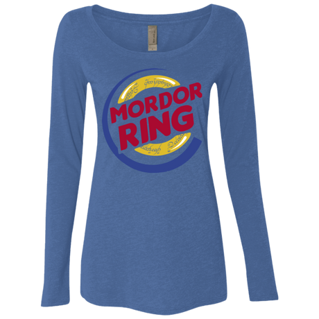 T-Shirts Vintage Royal / Small Mordor Ring Women's Triblend Long Sleeve Shirt