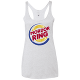 T-Shirts Heather White / X-Small Mordor Ring Women's Triblend Racerback Tank
