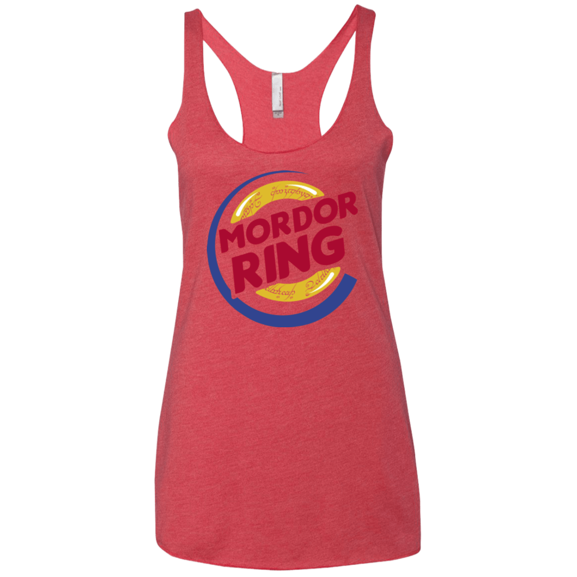 T-Shirts Vintage Red / X-Small Mordor Ring Women's Triblend Racerback Tank