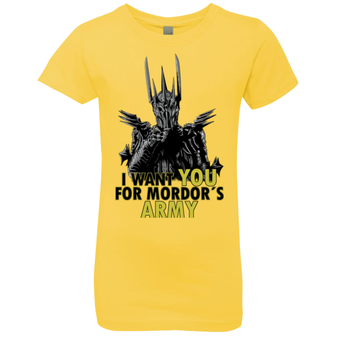 T-Shirts Vibrant Yellow / YXS Mordors army Girls Premium T-Shirt