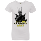 T-Shirts White / YXS Mordors army Girls Premium T-Shirt