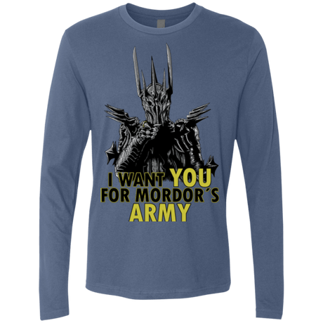 T-Shirts Indigo / Small Mordors army Men's Premium Long Sleeve