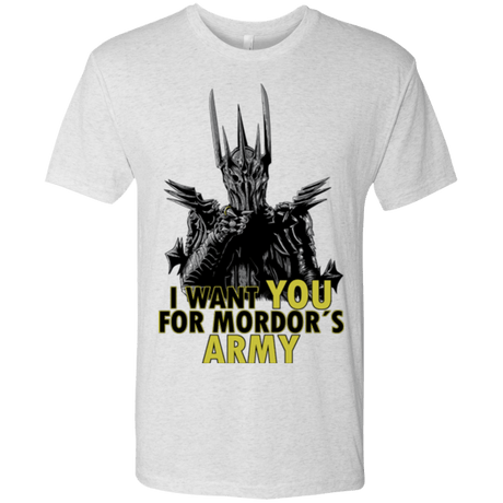 T-Shirts Heather White / Small Mordors army Men's Triblend T-Shirt