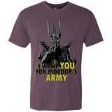 T-Shirts Vintage Purple / Small Mordors army Men's Triblend T-Shirt