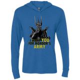 T-Shirts Vintage Royal / X-Small Mordors army Triblend Long Sleeve Hoodie Tee
