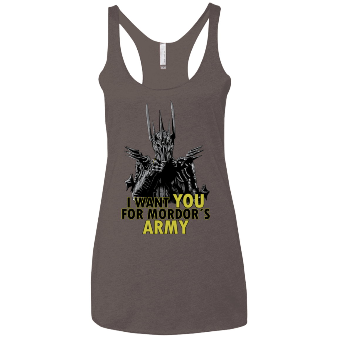 T-Shirts Macchiato / X-Small Mordors army Women's Triblend Racerback Tank