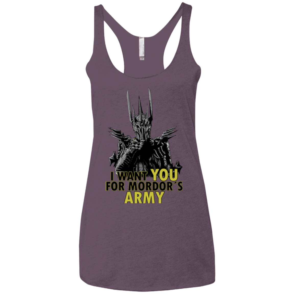 T-Shirts Vintage Purple / X-Small Mordors army Women's Triblend Racerback Tank