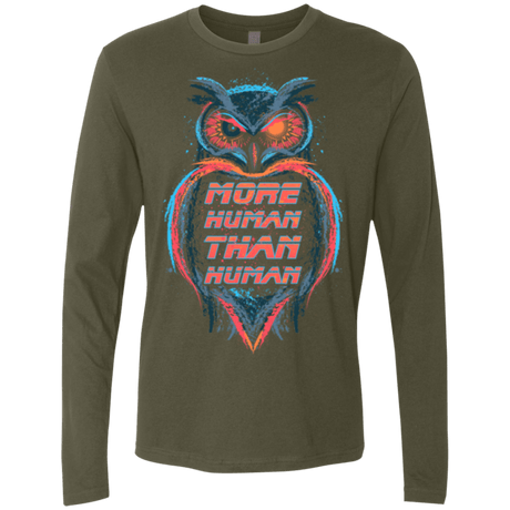 T-Shirts Military Green / Small More Human than Human Men's Premium Long Sleeve
