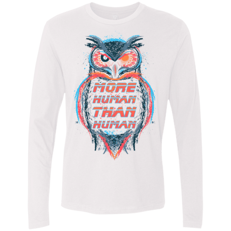 T-Shirts White / Small More Human than Human Men's Premium Long Sleeve
