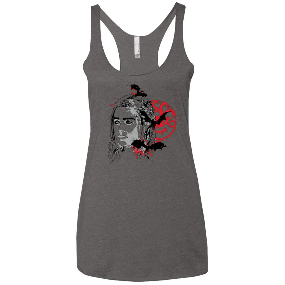T-Shirts Premium Heather / X-Small MOTHER OF DRAGONS (1) Women's Triblend Racerback Tank
