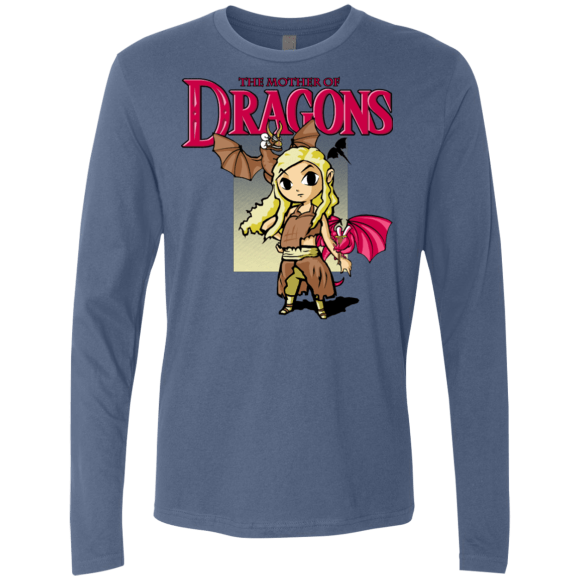 T-Shirts Indigo / Small Mother of Dragons Men's Premium Long Sleeve