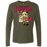 T-Shirts Military Green / Small Mother of Dragons Men's Premium Long Sleeve