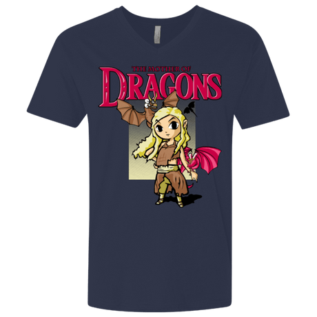 T-Shirts Midnight Navy / X-Small Mother of Dragons Men's Premium V-Neck