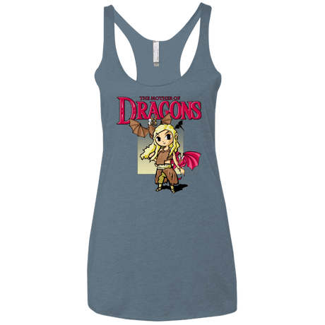 T-Shirts Indigo / X-Small Mother of Dragons Women's Triblend Racerback Tank