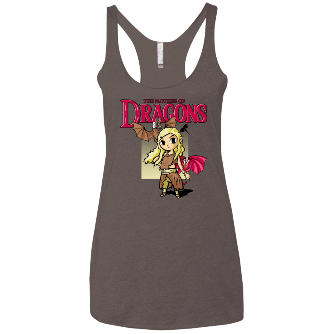 T-Shirts Macchiato / X-Small Mother of Dragons Women's Triblend Racerback Tank