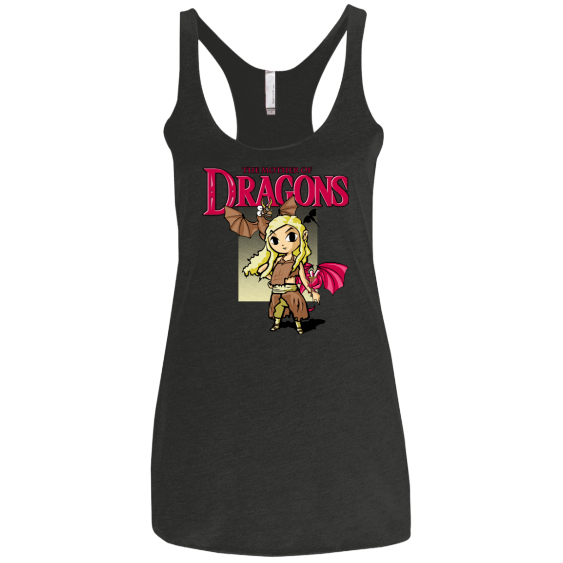 T-Shirts Vintage Black / X-Small Mother of Dragons Women's Triblend Racerback Tank