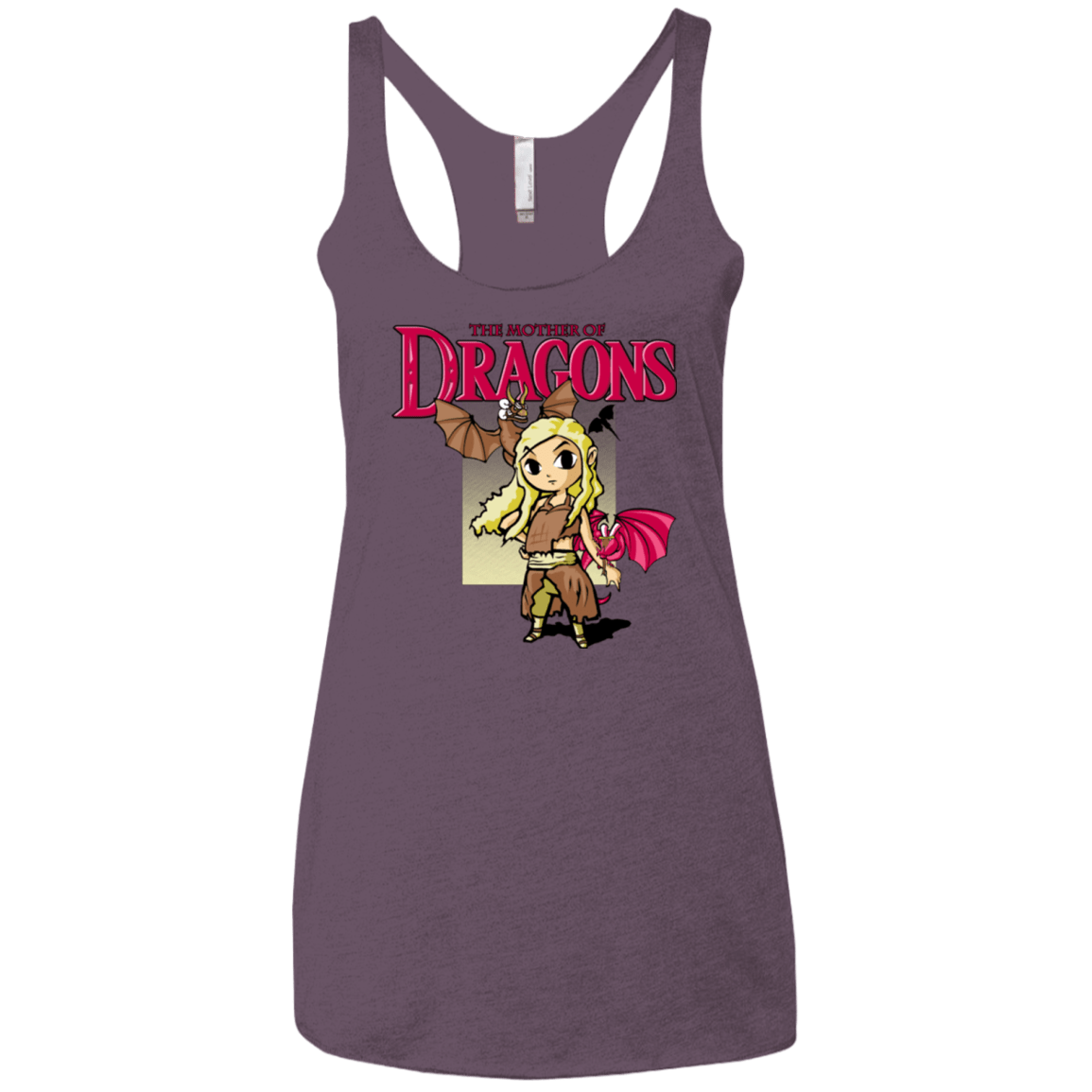 T-Shirts Vintage Purple / X-Small Mother of Dragons Women's Triblend Racerback Tank