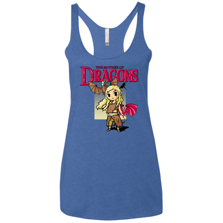 T-Shirts Vintage Royal / X-Small Mother of Dragons Women's Triblend Racerback Tank