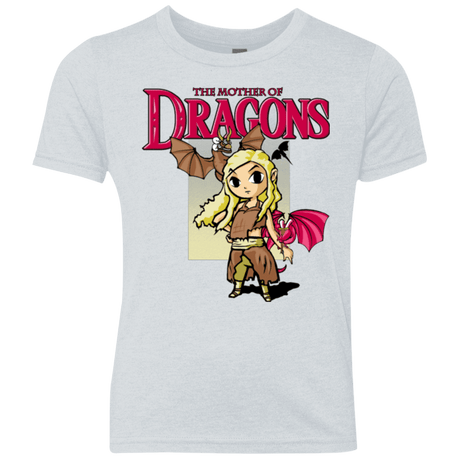 T-Shirts Heather White / YXS Mother of Dragons Youth Triblend T-Shirt