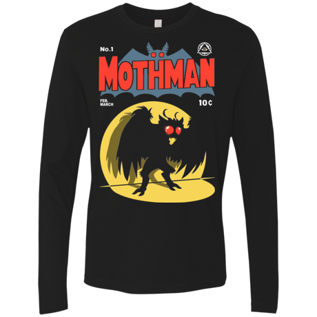 T-Shirts Black / Small Mothman Men's Premium Long Sleeve