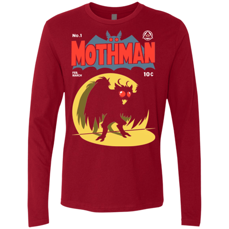 T-Shirts Cardinal / Small Mothman Men's Premium Long Sleeve