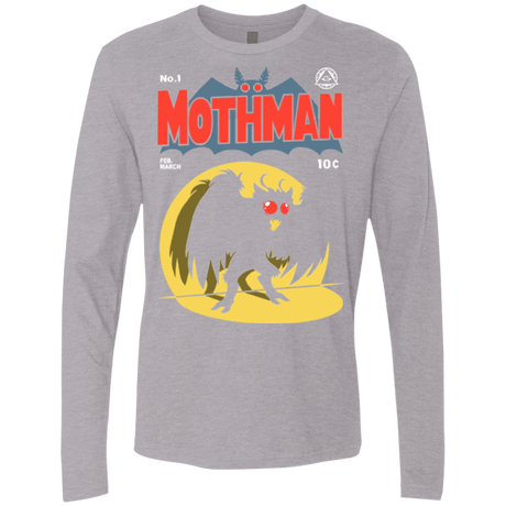 T-Shirts Heather Grey / Small Mothman Men's Premium Long Sleeve