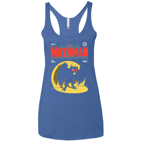 T-Shirts Vintage Royal / X-Small Mothman Women's Triblend Racerback Tank