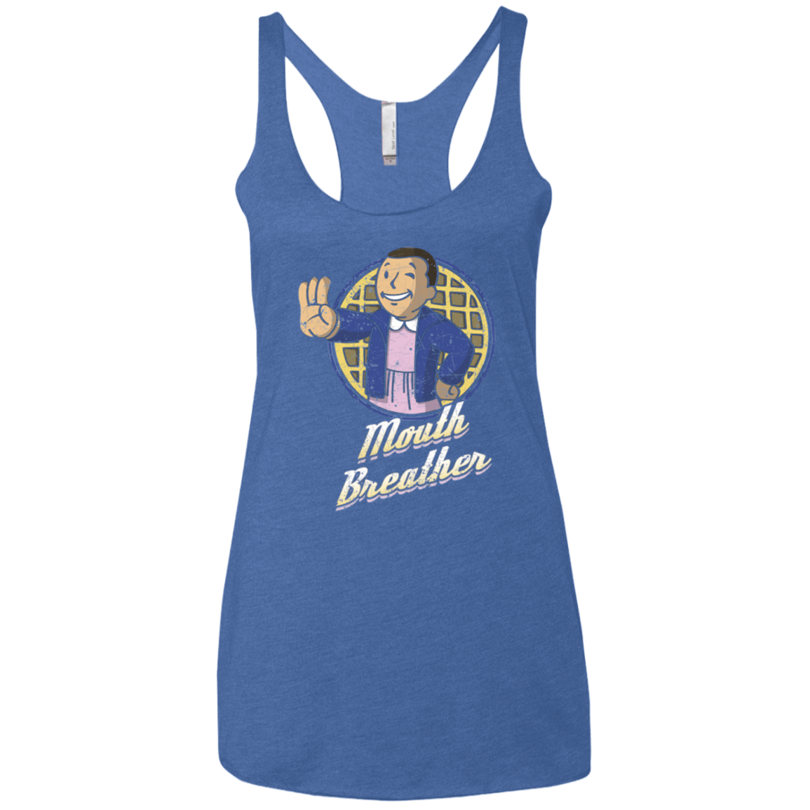 T-Shirts Vintage Royal / X-Small Mouth Breather Women's Triblend Racerback Tank