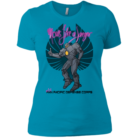 T-Shirts Turquoise / X-Small Moves Like A Jaegger Women's Premium T-Shirt