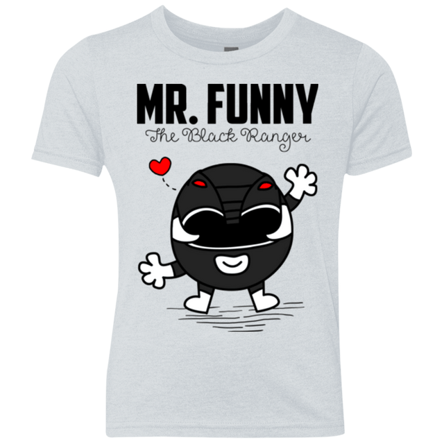 T-Shirts Heather White / YXS Mr Funny Youth Triblend T-Shirt