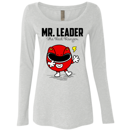 T-Shirts Heather White / Small Mr Leader Women's Triblend Long Sleeve Shirt
