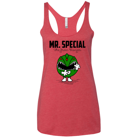 T-Shirts Vintage Red / X-Small Mr Special Women's Triblend Racerback Tank