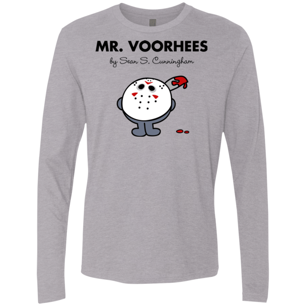 T-Shirts Heather Grey / Small Mr Voorhees Men's Premium Long Sleeve