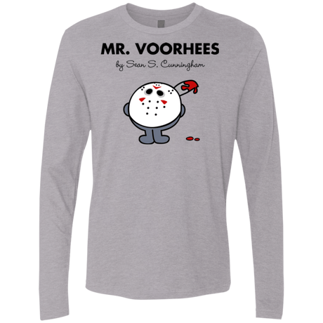 T-Shirts Heather Grey / Small Mr Voorhees Men's Premium Long Sleeve