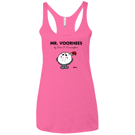T-Shirts Vintage Pink / X-Small Mr Voorhees Women's Triblend Racerback Tank