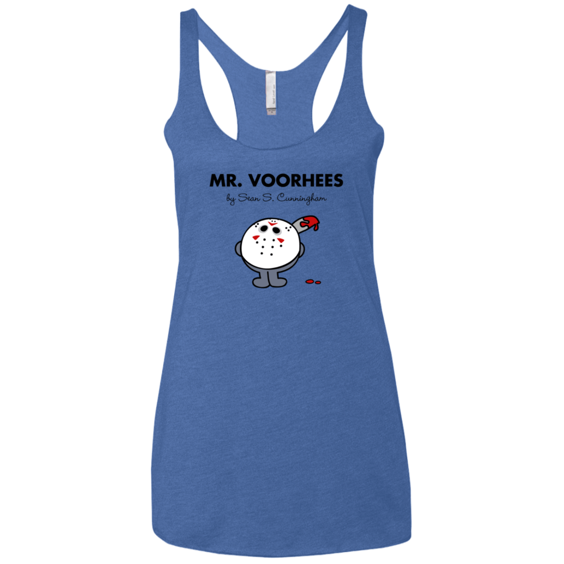 T-Shirts Vintage Royal / X-Small Mr Voorhees Women's Triblend Racerback Tank